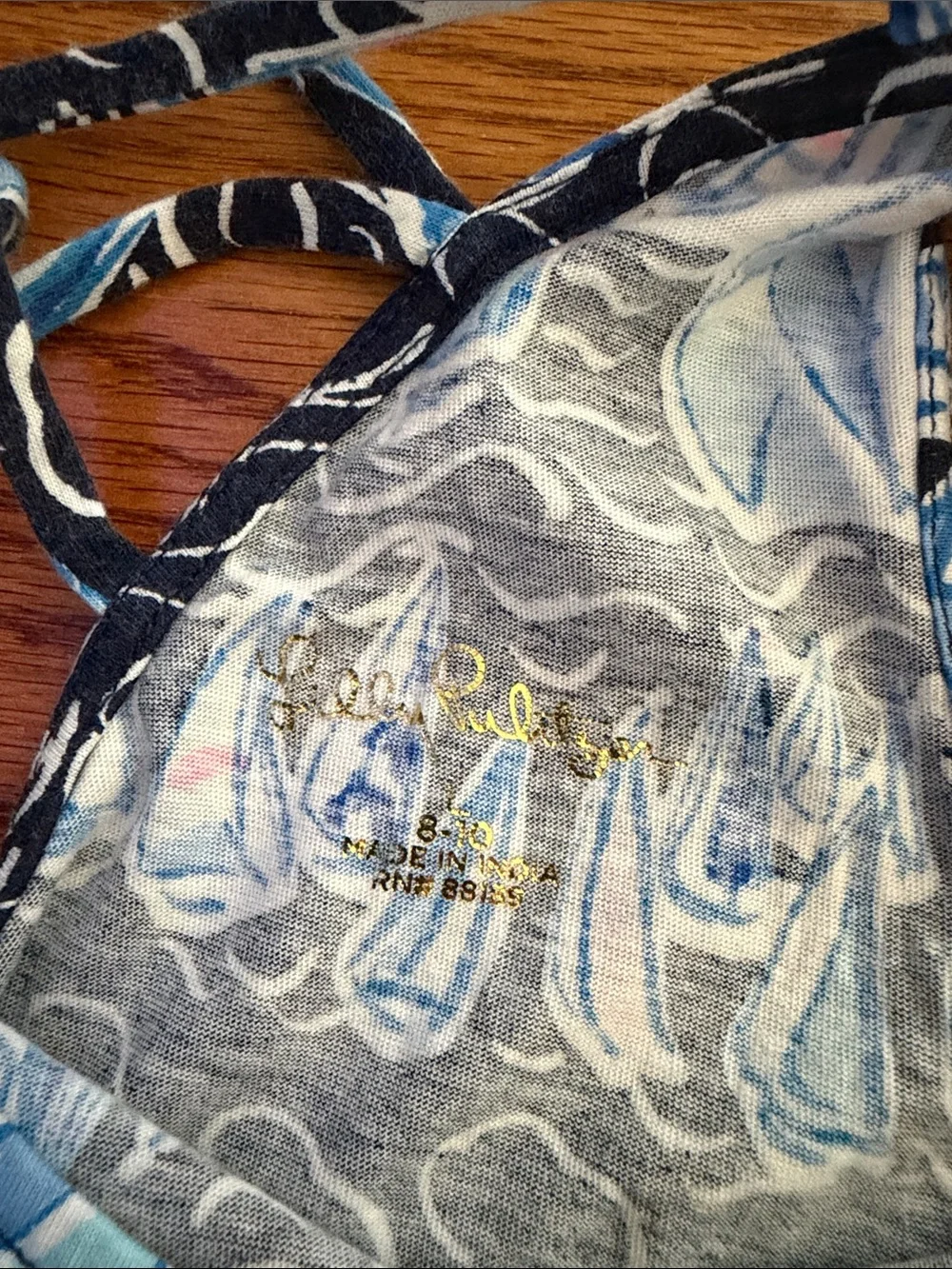 Lilly Pulitzer Navy Sailboat Print Sleeveless Dress - Blue, White and Pink